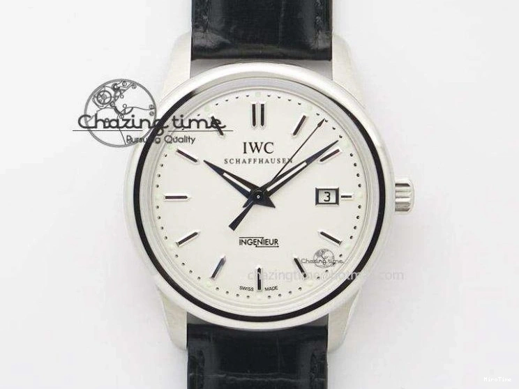 MIROTIME 0127 Durable Portofino 37mm SS V7F 1:1 Best Edition White Dial on Light Brown Leather Strap A 7092